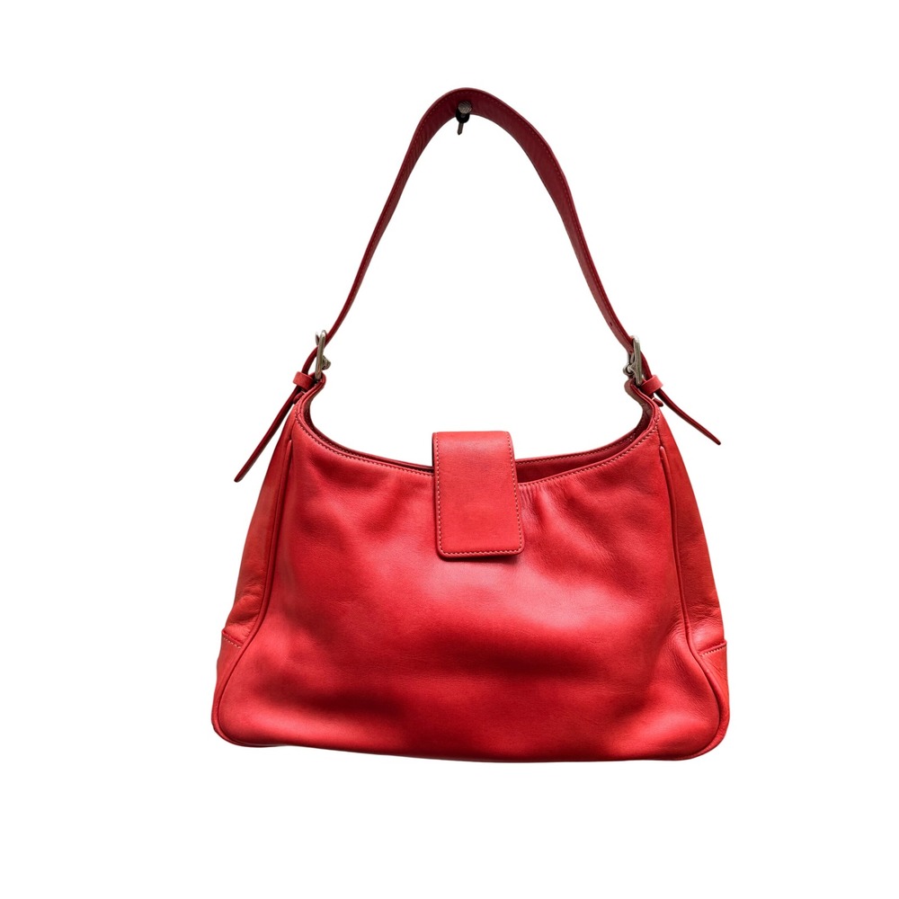 Coach Soho Red Leather Flap Shoulder Bag Medium 7783